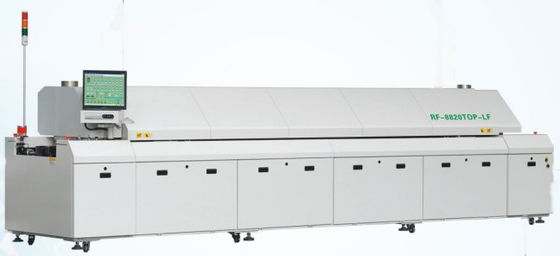 Linia montażowa SMT Bez ołowiu Pieczarnia do lutowania z powrotem PCB Sprzęt do lutowania z powrotem 8/10/12 Strefy Pieczarnia do lutowania z powrotem na gorąco